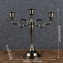 Bronze Candelabra Metal 5 arms Candle Holders