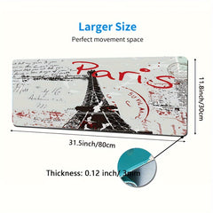 Tower In Paris Mouse Pad Non Slip Keyboard Pad