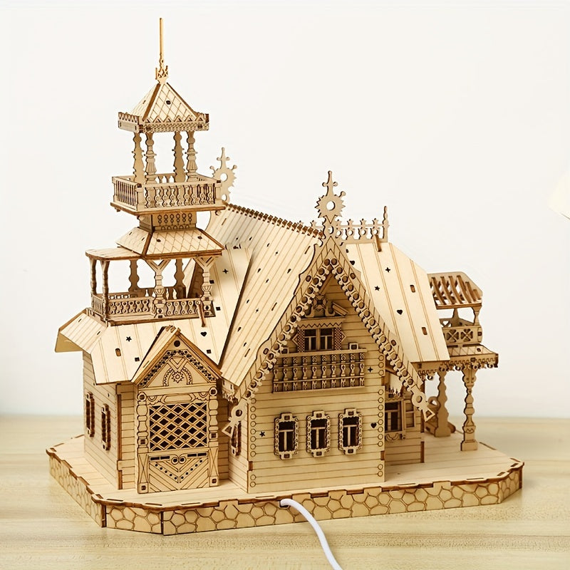 3D Wooden Architectural Model Decoration Gift