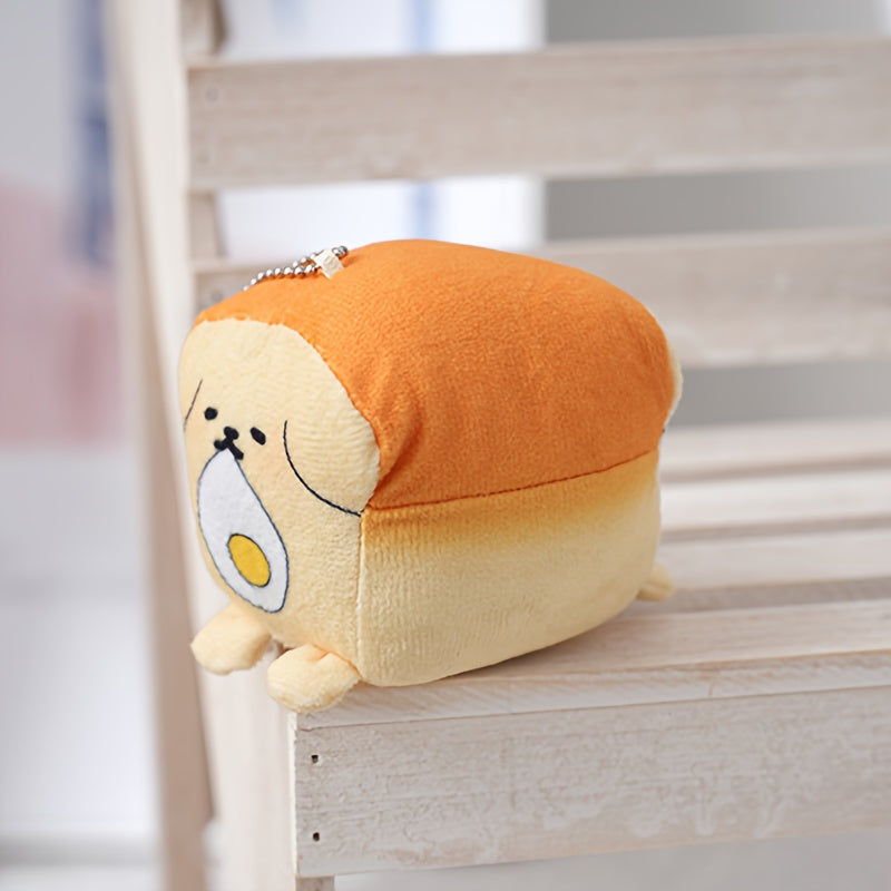 Corgi Toast Bread Japanese Plush Doll Pendant