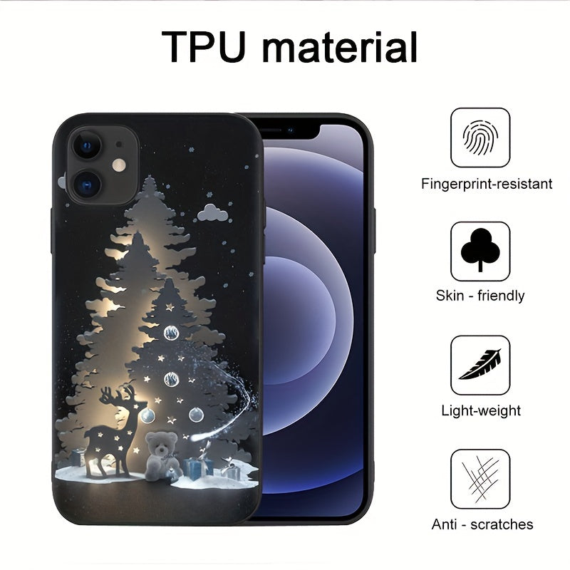 Christmas Tree Print Phone Case for iPhone - Multiple Models Available