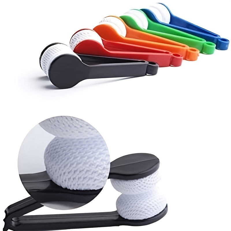 5pcs Men's Casual Mini Microfiber Glasses Cleaning Clips