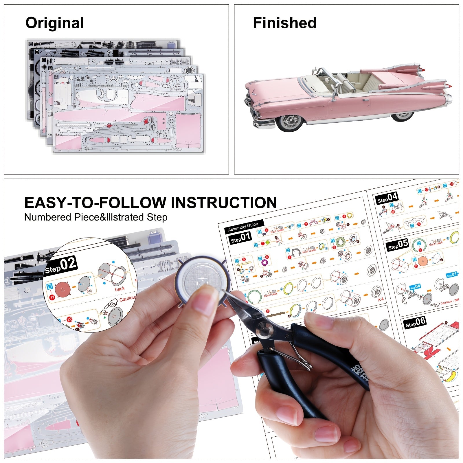 Piececool 3D Metal Puzzle Convertible Series Model Kit
