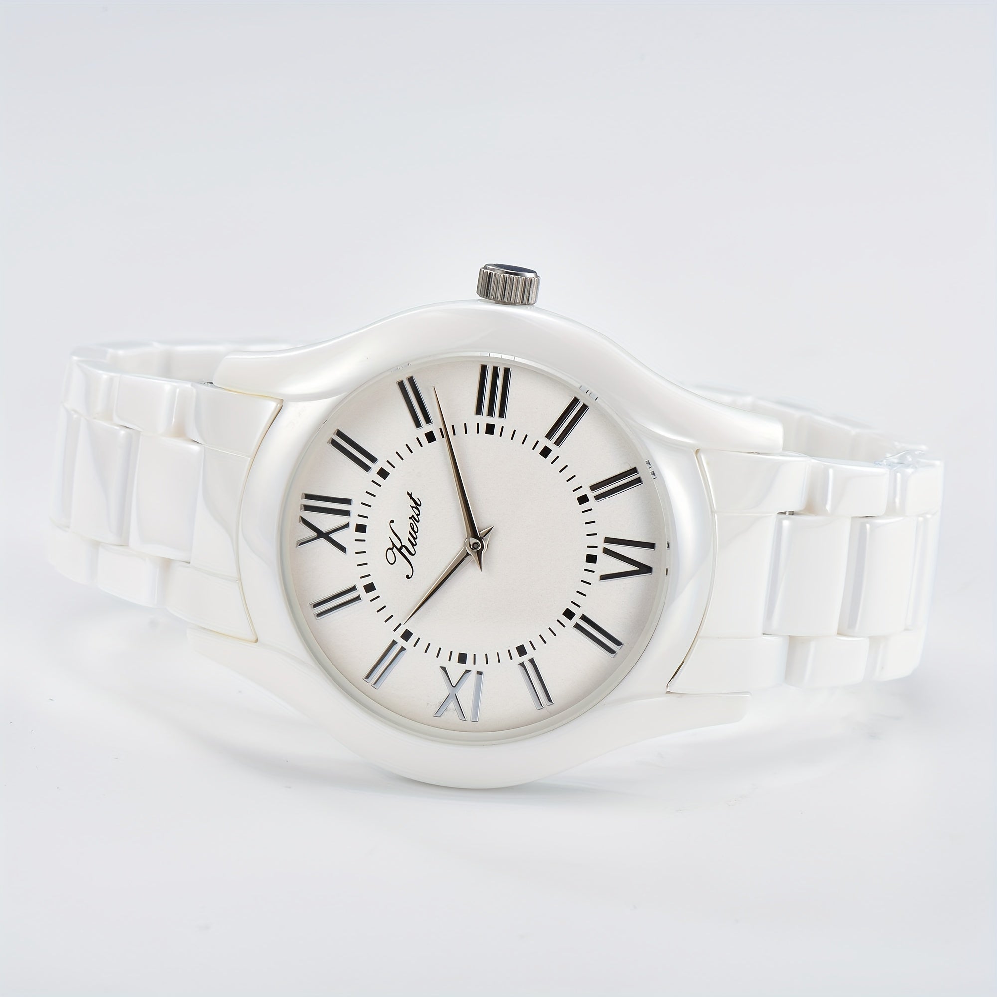 KUERST Teenager Watch Ceramic Butterfly Buckle Quartz Watch