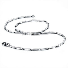 Men's Stainless Steel Arrow Bullet Chain Necklace
