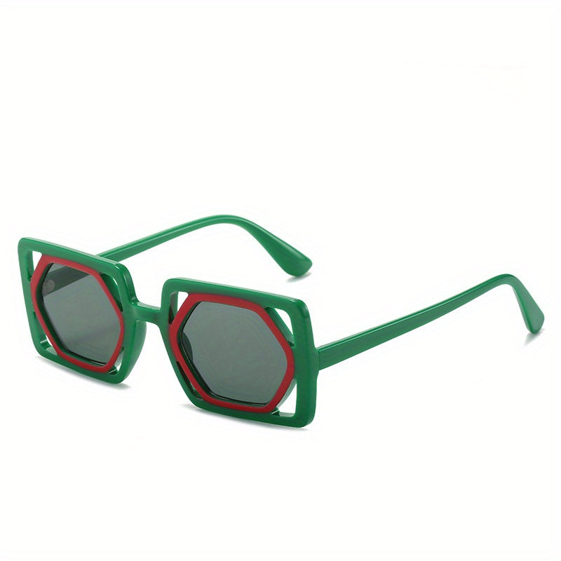 Y2K Square Sunglasses UV400 Beach Party Club Funny Props