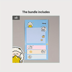 Cute Cartoon Index Stickers & Message Stickers 1pc Heart Memo Pad