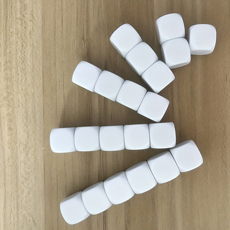 10pcs Smooth Dice For Teaching Table Gaming Blank Role Playing Toys DIY Dice