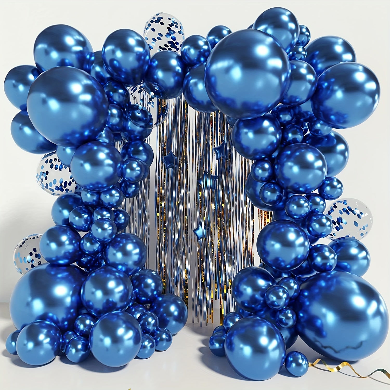 105pcs Halloween Lights Metallic Latex Balloons Set