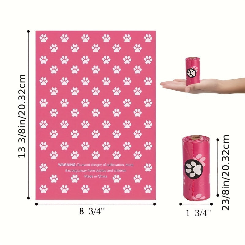 150 Thick Plastic Dog Poop Bags for Outdoor Puppy Walking