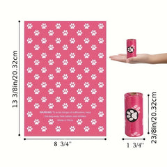 150 Thick Plastic Dog Poop Bags for Outdoor Puppy Walking