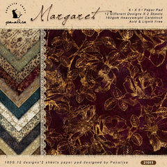 24pcs Scrapbook Paper 15 24x15 Wallpaper Flowers Pattern Single Sided