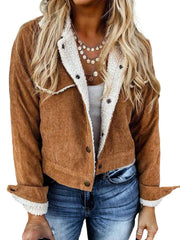 Women's Casual Short Jacket Solid Outerwear