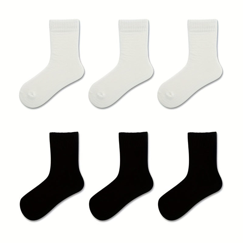 6 Pairs Cozy Crew Socks Women's Stockings