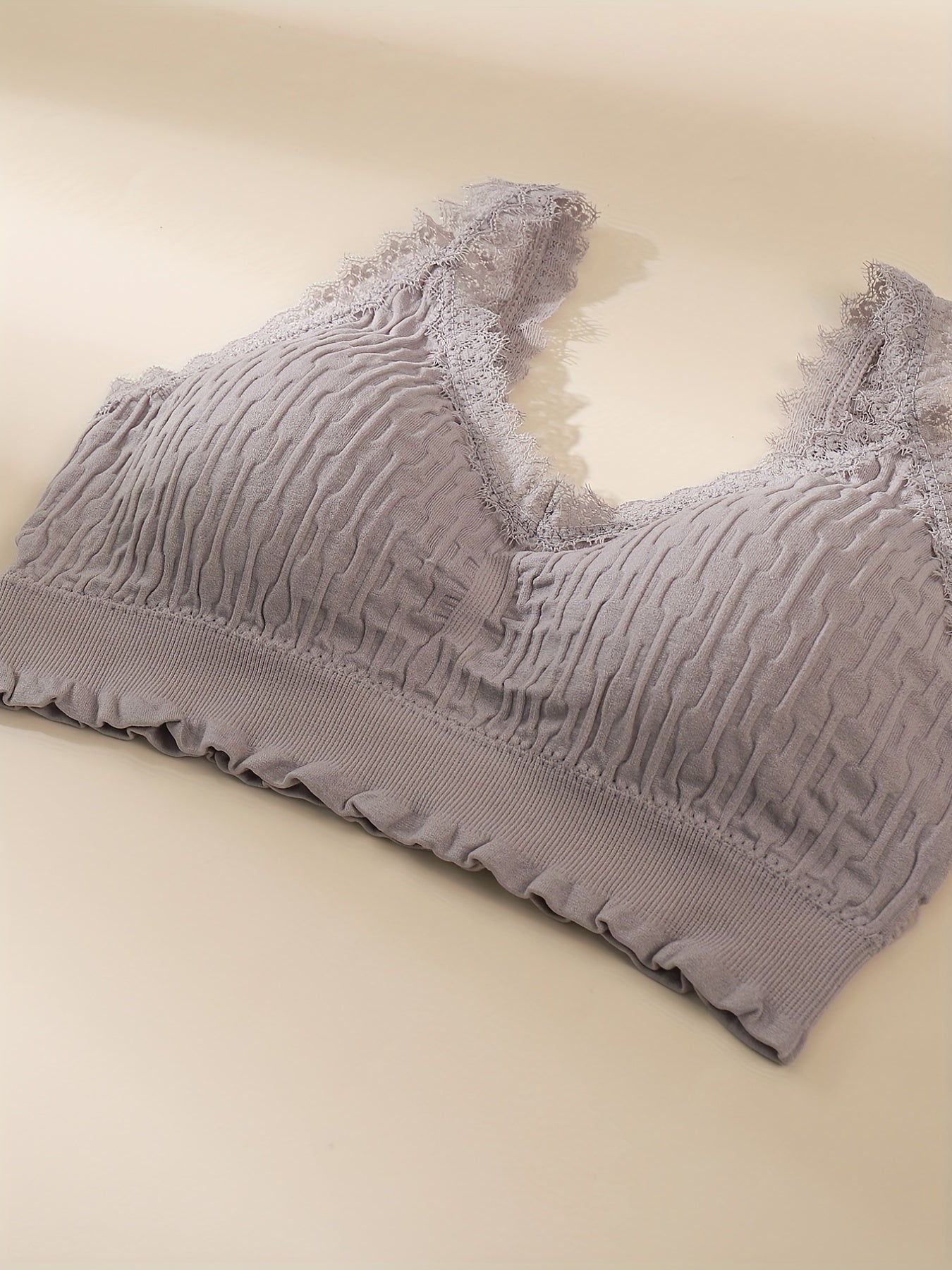 3pcs Lace Wireless Bras Comfy & Stretch Women's Lingerie