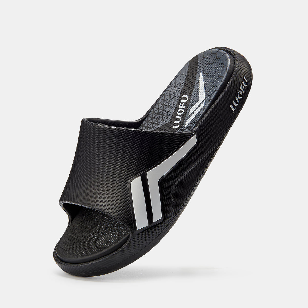 LUOFU Men's Non Slip Platform Slides for Summer