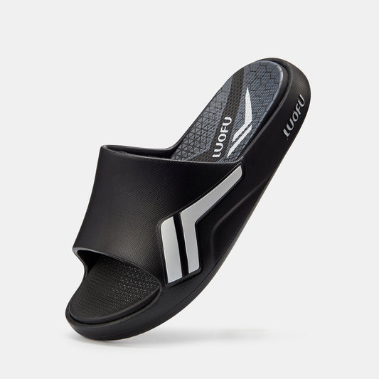 LUOFU Men's Non Slip Platform Slides for Summer