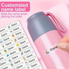 240pcs Waterproof Customized Name Labels for Daycare Baby Bottles 3/4x1
