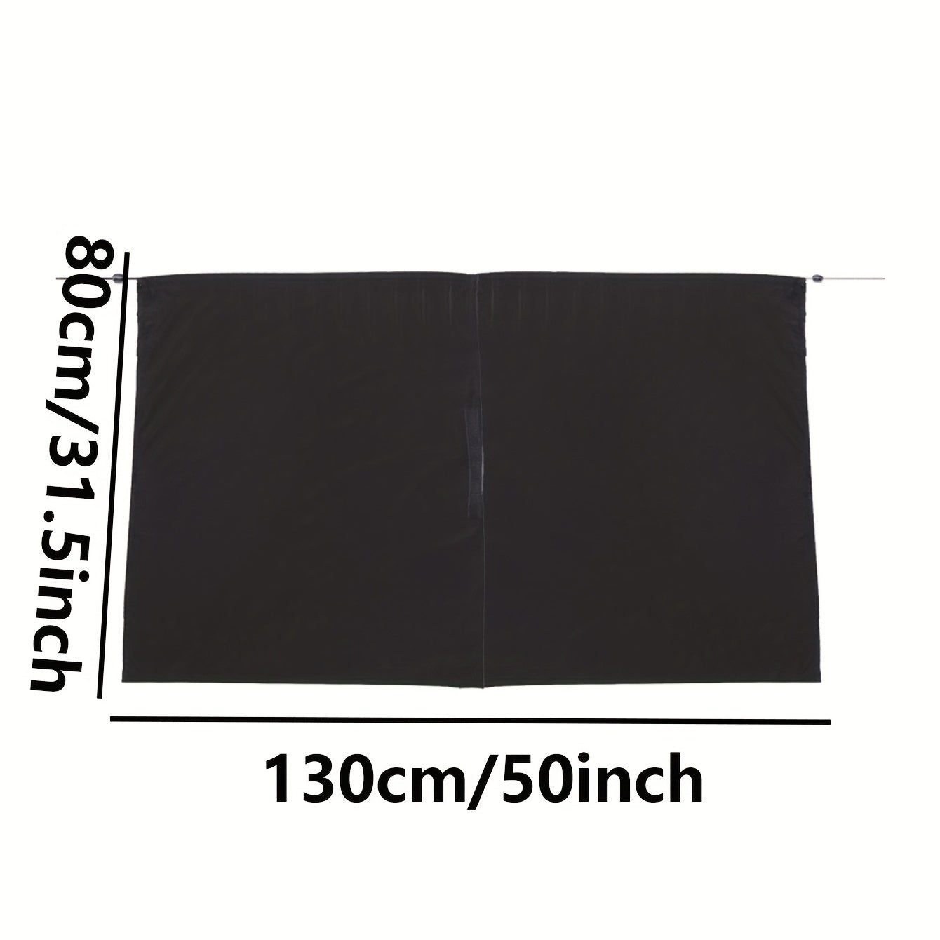 Car Divider Curtain Blackout Hook & Loop Durable Partition Curtain