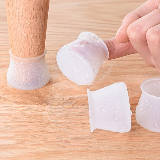 4pcs Chair Leg Protectors: Prevent Furniture Scratches, Easy Install