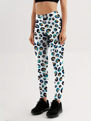 Leopard Print Lip Lifting Yoga Leggings Activewear