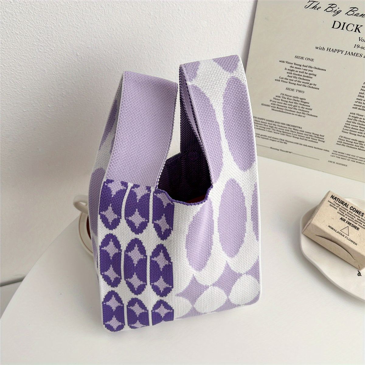 Woven Handbag Dacron Crochet Niche Tote Bag