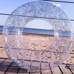 Pool Time Sequined Swimming Ring for All Ages