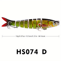 Proberos 8 Segment Swimbait 13 19g Fishing Lure - Assorted Colors