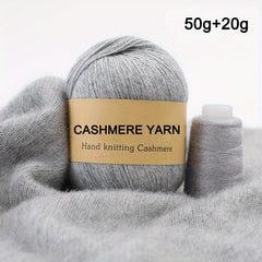 50g Mink Wool Cashmere Yarn - Medium Thick Hand Knitted Sweater Wool Ball