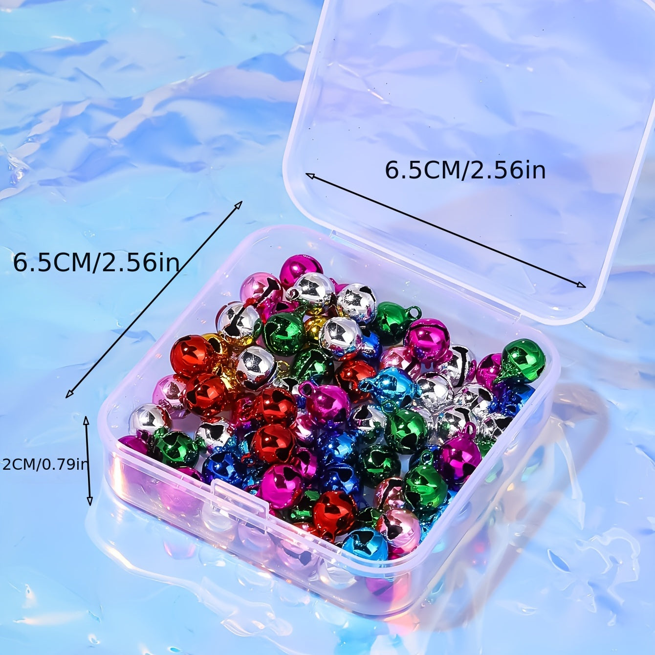 80pcs Mixed Copper Bells DIY Material Accessories