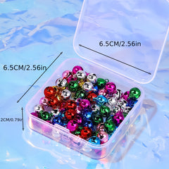 80pcs Mixed Copper Bells DIY Material Accessories