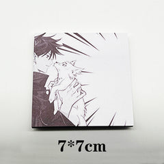 Anime Sticky Notes Memo Pads Cartoon Square Tearable N Times Sticky Message Pad