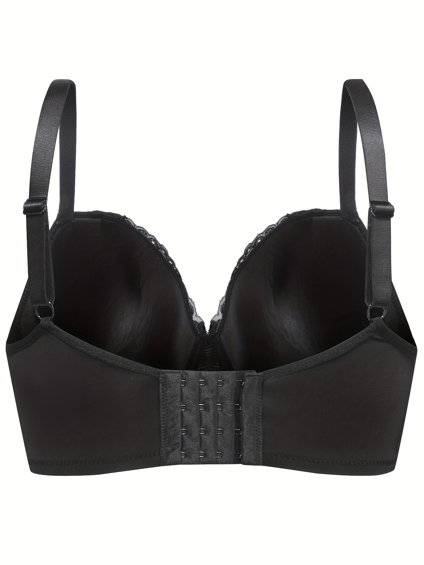  Contrast Lace Push Up Bra