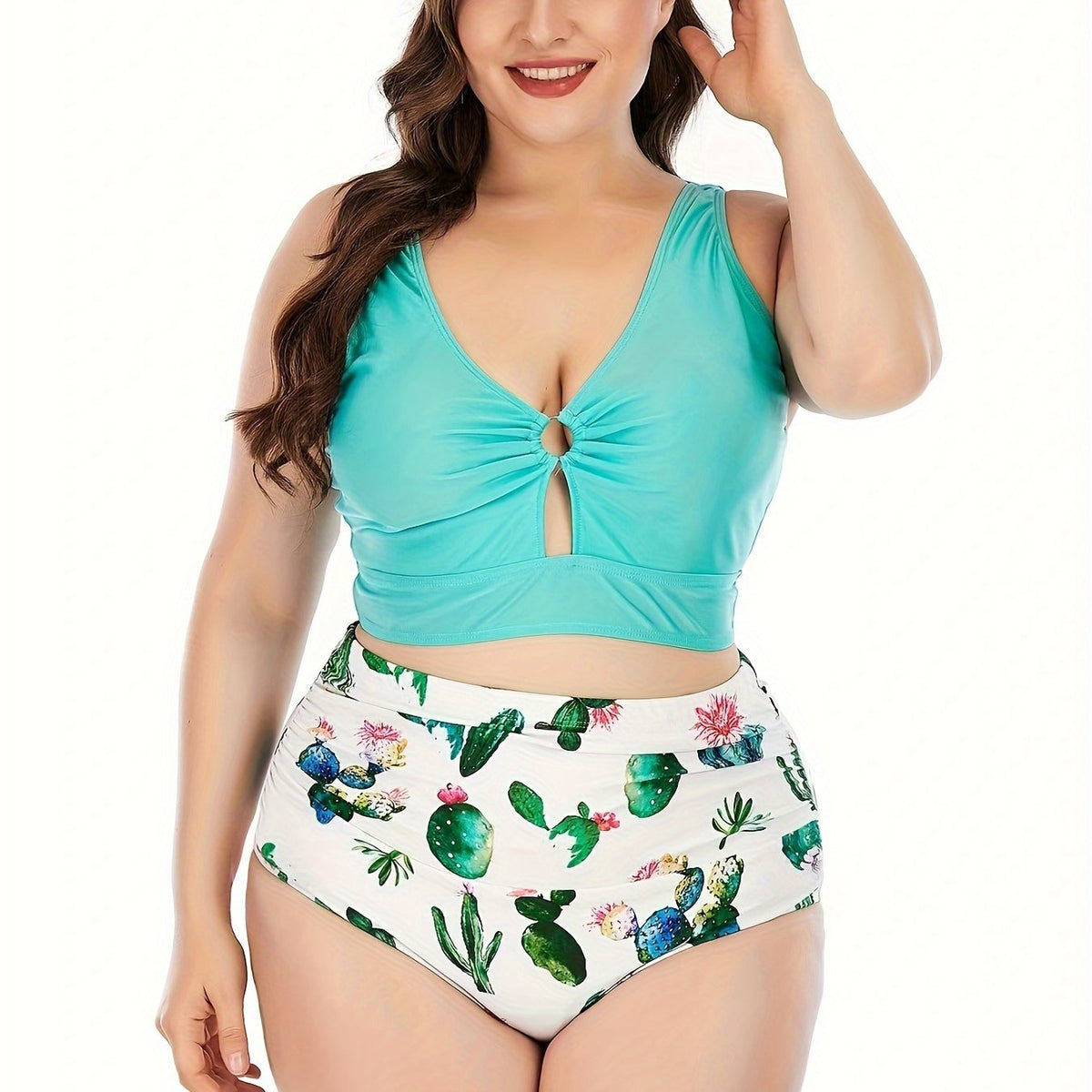  Cut Out Tank Bra & Panty Bikini Set