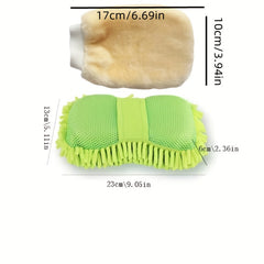 2pcs Large Honeycomb Coral Wipe Car Sponge