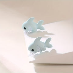 Animal Cartoon Stud Earrings Funny Bite Ear Piercing Jewelry