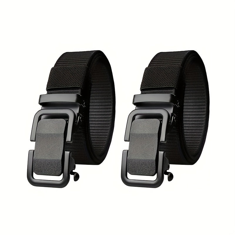 2pcs Men's Toothless Automatic Breathable Belt