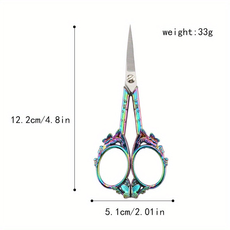 Retro Small Butterfly Scissors Stainless Steel Tea Ceremony Cross Stitching