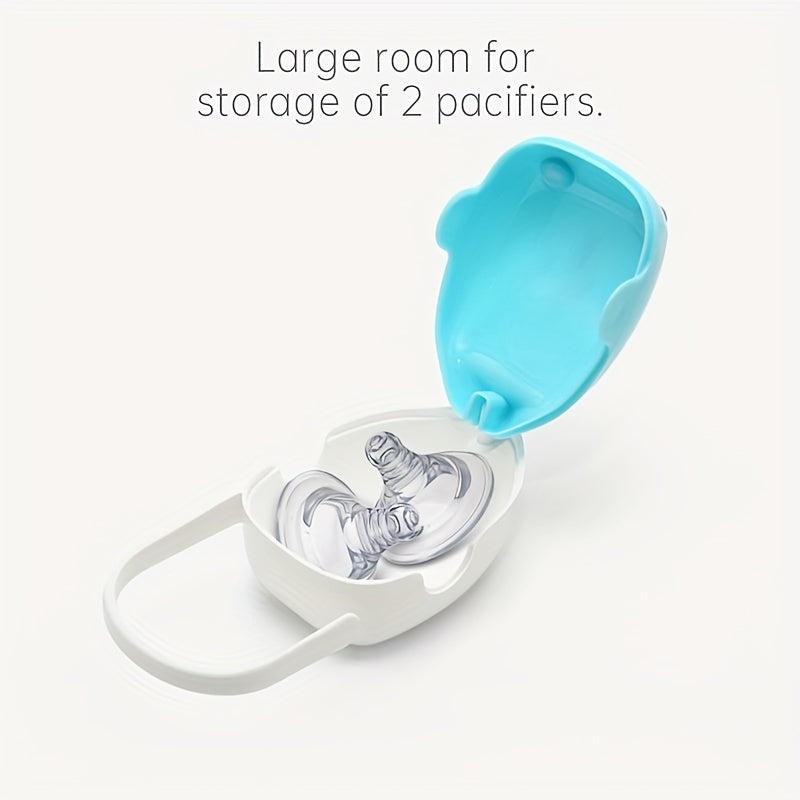 Cartoon Whale Pacifier Holder with Dustproof Box