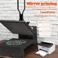 50 Laser No Cut Dark Heat Transfer Paper A4 6sheets