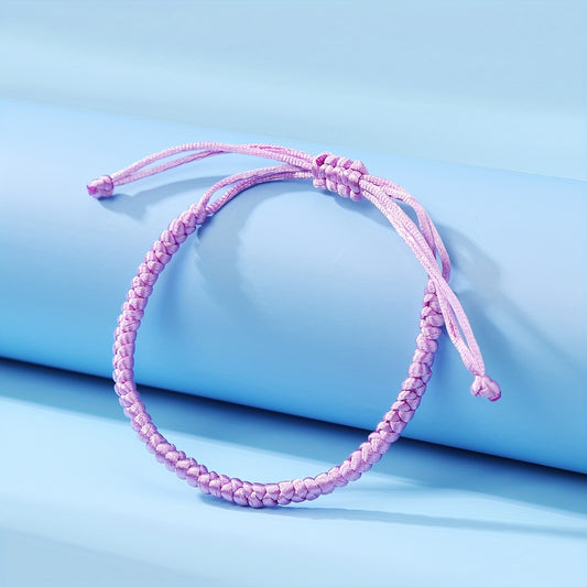1pc Braided Bracelet Solid Couple Gift