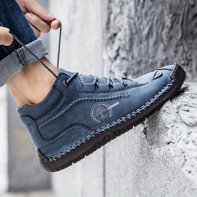 Men's Vintage Lace Up Boots Comfortable Ankle Chukka Boots
