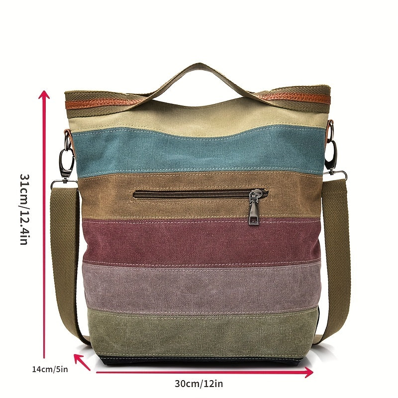 Canvas Tote Bag Durable Shoulder Bag for Commuting