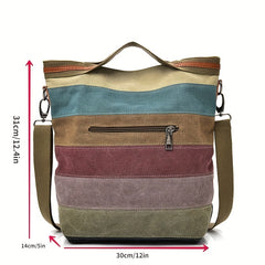 Canvas Tote Bag Durable Shoulder Bag for Commuting