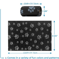 150 Thick Plastic Dog Poop Bags for Outdoor Puppy Walking