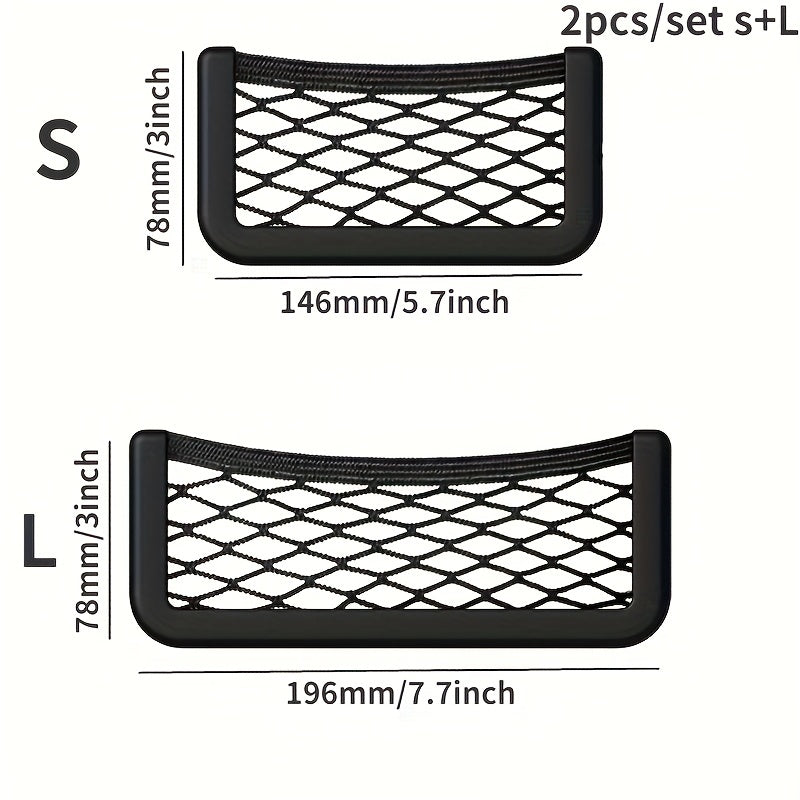 2pcs Car Organizer Storage Bag Set Keep Your Car Neat & Organized