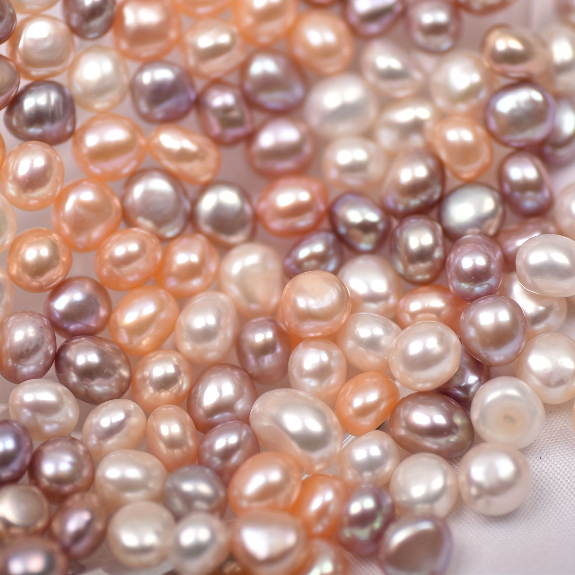 2pcs 7 8mm Freshwater Baroque Non-Porous Pearls DIY Accessories