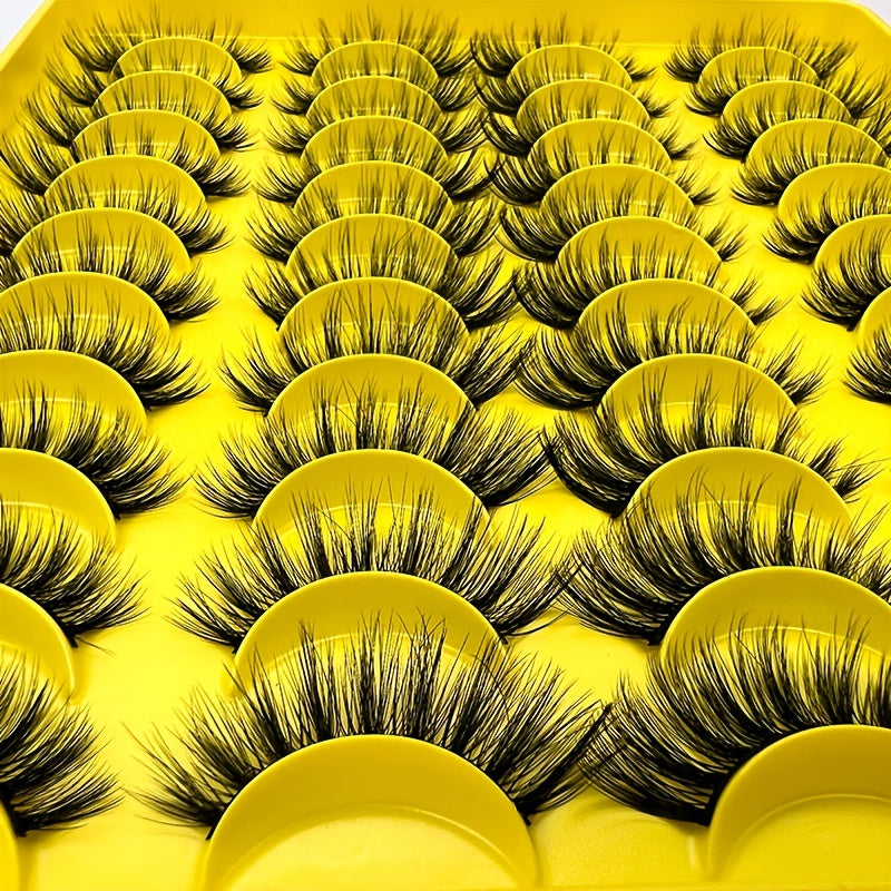20 Pairs 3D Faux Mink Lashes for Natural Volume & Extension