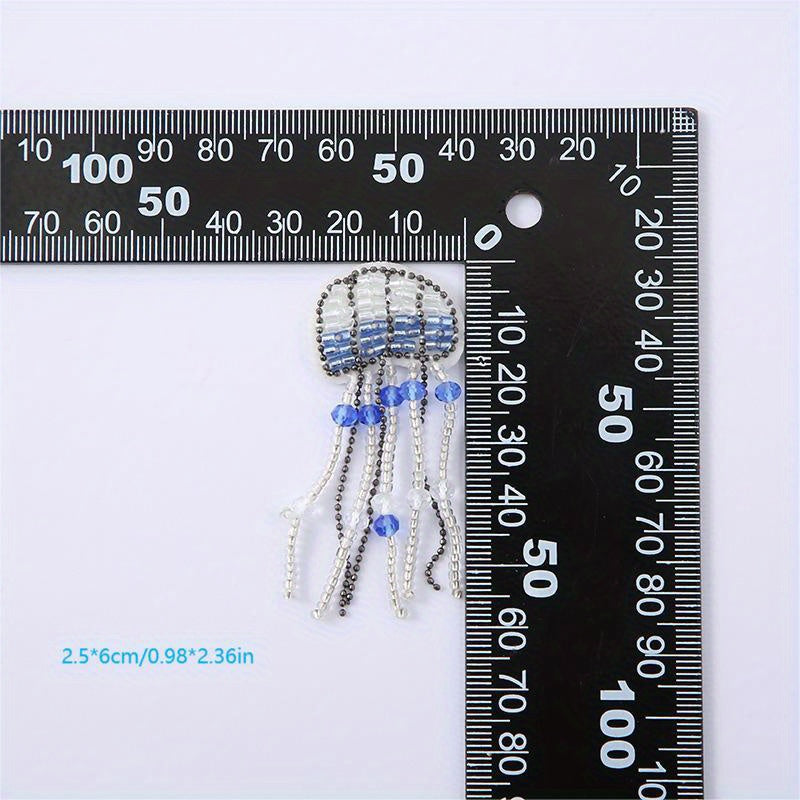 Ocean Animal Faux Pearl Beads Sequin Patch DIY Sewing Patch Sticker