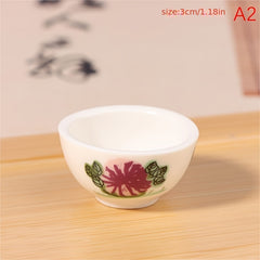Mini Ceramic Bowl Dollhouse Scene Decoration